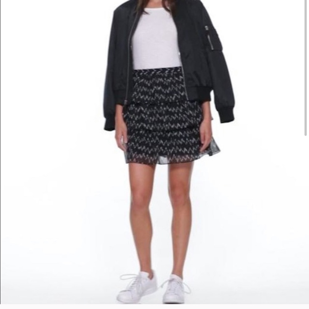 GAP Tiered Ruffle Print Mini Skirt size Medium